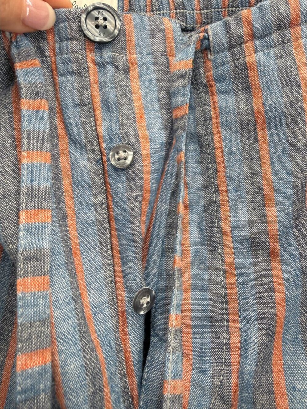 Paul Smith Men's Cotton-Linen Long Pajama Set - Picture 6 of 14